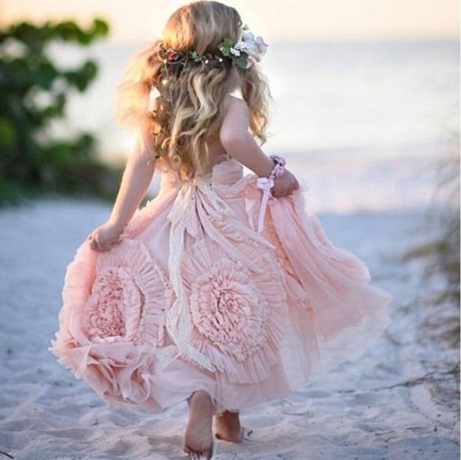 Halter Tulle Flower Girl Dresses, Lovely Tutu Dresses,  FGS001