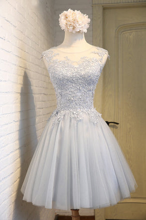 New Arrival Simple Sleeveless Homecoming Dresses,Lace Freshman Homecoming Prom Dresses,220011