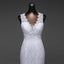 Simple Design Sexy V_neck and Beautiful Backless Mermaid Wedding Dresses,220014