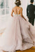 A line Scoop Neckline Organza Wedding Dresses, Long Custom Wedding Gowns, Affordable Bridal Dresses, 17115