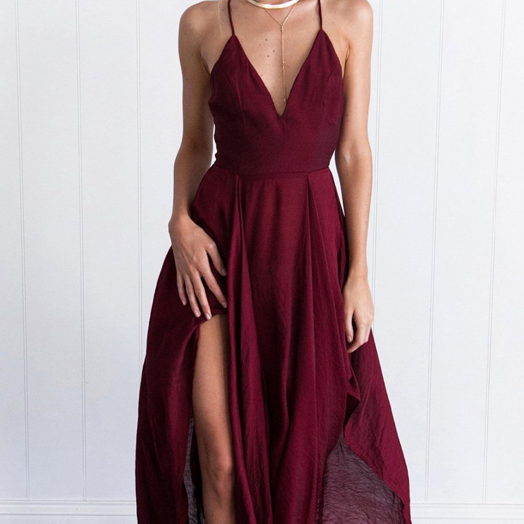 Long Prom Dresses, Chiffon Prom Dresses, Criss-Cross Straps Party Dresses, Backless Evening Dresses, V-Neck Prom Dress, Sexy Prom Dress, Cheap Prom Dress, LB0581