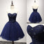 Short Homecoming Dress, Tulle Homecoming Dress, Sweet Heart Homecoming Dress, Beading Junior School Dress, Graduation Dress, Knee-Length Homecoming Dress, LB0604