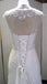 Charming Unique Open Back Lace Up Cap Sleeve Lace Beaded Long Wedding Dresses, WG617