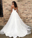 Spaghetti Straps Lace Tulle Wedding Dress, Charming Beaded V-Back Wedding Dress, D619