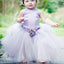 Light Purple Satin Tulle Pixie Tutu dresses, Lovely Cheap Flower Girl Dresses, FG017