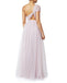 Elegant A-line One Shoulder Tulle Backless Bridesmaid Dress, FC3810