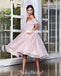 Off Shoulder A-line Organza Different Colors Homecoming Dress, FC4492