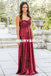 Simple Sweet Heart Backless Bridesmaid Dress, Long Sequin Floor-Length Bridesmaid Dress, D795