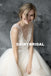 Long A-Line Tulle Wedding Dresses, Applique Honest Floor-length Wedding Dresses, D896