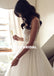 Charming A-Line Tulle Wedding Dress, Elegant Sleeveless Applique Bridal Dress, D1337